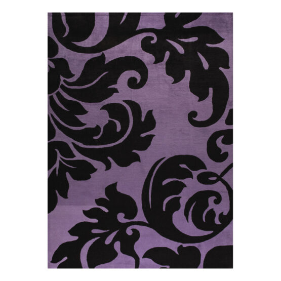 Alfombra Stock Tufted Purple Negra