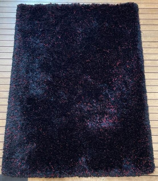 Alfombra India- Negro, Morado 2.29 X 1.60